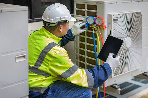 Professional Heat Pump Repair technician working in Marcus Hook, PA